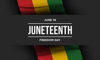 juneteenth frihetsdagen bakgrundsdesign. vektor