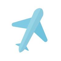 flygplan med blå färg vektor