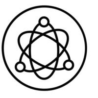 Wissenschaft Fiktion Linie Symbol Design vektor