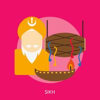 Sikh Konceptuell illustration Design vektor