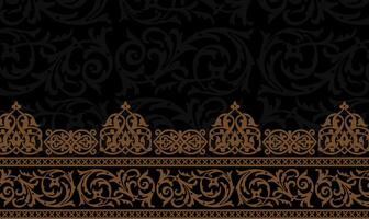 schwarz Design Batik traditionell Hintergrund vektor