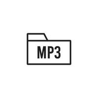 mp3 Spieler Symbol Logo vektor
