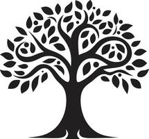 grün Erbe ikonisch Baum Logo Symbol Hain Wächter Baum Symbol Kennzeichen vektor