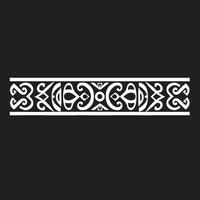 einheimisch Schönheit ethnisch Stil Rand im schwarz zeremoniell Muster schwarz Emblem zum ethnisch vektor