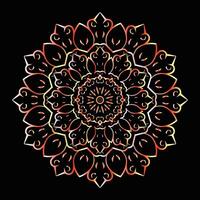 kreativ blommig febr mönster mandala design vektor