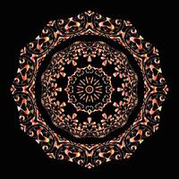 kreativ blommig febr mönster mandala design vektor