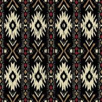 ethnische abstrakte ikat-kunst. nahtloses muster in stammes-, volksstickerei und mexikanischem stil. aztekischer geometrischer kunstornamentdruck.design für teppich, tapete, kleidung, verpackung, stoff, bezug, textil vektor