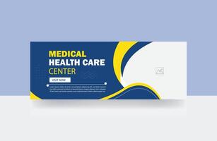 medizinisch Gesundheitswesen Center Startseite Banner Design Vorlage vektor