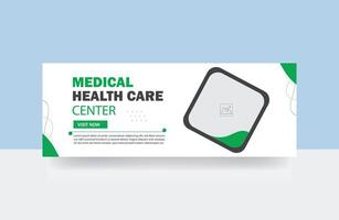 medizinisch Gesundheitswesen Center Startseite Banner Design Hintergründe Vorlage vektor