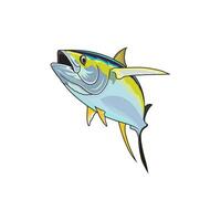 Thunfisch Angeln Illustration Logo Bild t Hemd vektor