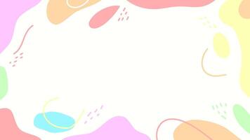 Pastell- Hand gezeichnet minimal Hintergrund. minimalistisch Hintergrund abstrakt Welle. eben Pastell- Farbe minimalistisch Hintergrund vektor