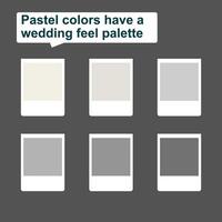 Pastell- Farben haben ein Hochzeit fühlen. beruhigend alt Farben. ein sehr elegant Kombination von grau und Beige vektor