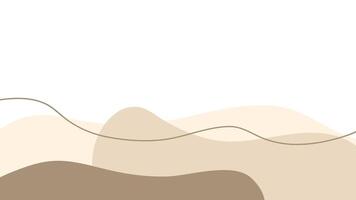 Beige Kaffee Sahne Hintergrund. abstrakt Kurve Schokolade Hintergrund. irregulär Wellen im Kaffee und Creme. Karamell Formen wellig Hintergrund vektor