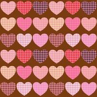 süßes nahtloses Herzmuster für Valentinstagsgeschenk und romantische Momente. vektor
