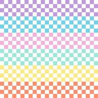 Eine Reihe von nahtlosen karierten Mustern zum Dekorieren von Tapeten usw. Sie sind verschiedene Farben, die auf weißem Hintergrund isoliert sind. vektor
