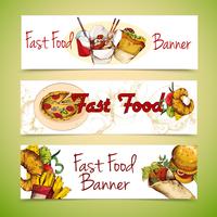 Fast-Food-Banner vektor