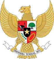 National Emblem von Indonesien vektor