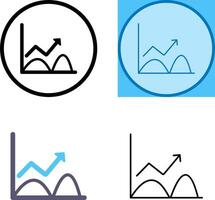 Trend im Diagrammsymbol vektor