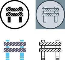 einzigartig Barriere Symbol Design vektor