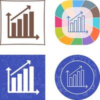 Symbol für steigende Statistiken vektor