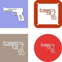 einzigartig Pistole Symbol Design vektor