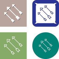 einzigartig Pfeile Symbol Design vektor