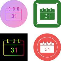 einzigartig Kalender Symbol Design vektor