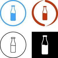 Milchflaschen-Icon-Design vektor