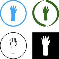 einzigartig Handschuhe Symbol Design vektor