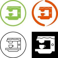 Kaffeemaschine-Icon-Design vektor