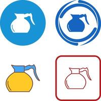 Kaffeekanne Icon Design vektor