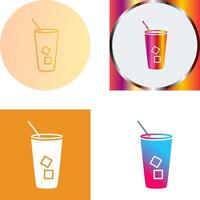 iced kaffe ikon design vektor
