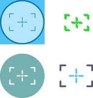 einzigartig Fokus Symbol Design vektor