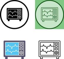 Herz Bewertung Monitor Symbol vektor