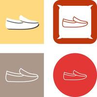 herr- loafers ikon design vektor