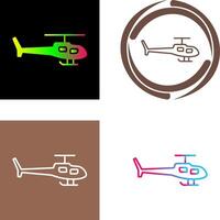 Helikopter-Icon-Design vektor