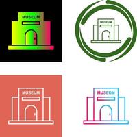 Museum Gebäude Symbol Design vektor