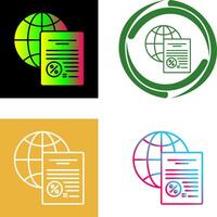globales Icon-Design vektor