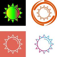 Sonne-Icon-Design vektor