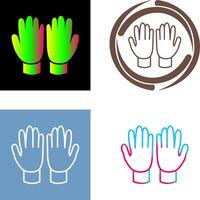 Gartenarbeit Handschuhe Symbol Design vektor
