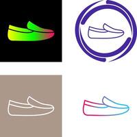 herr- loafers ikon design vektor