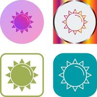 Sonne-Icon-Design vektor