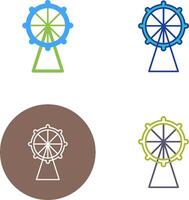 Riesenrad-Icon-Design vektor