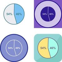 kandidat statistik ikon design vektor