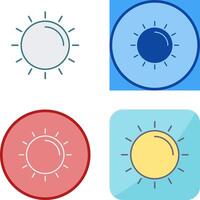 Sonne-Icon-Design vektor