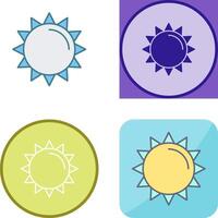 Sonne-Icon-Design vektor