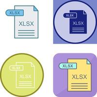 XLSX Symbol Design vektor