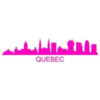Skyline von Quebec auf weißem Hintergrund vektor