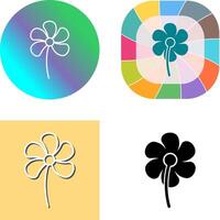 små blommor ikon design vektor