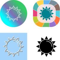 Sonne-Icon-Design vektor